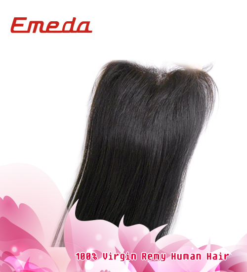 Human hair lace closure